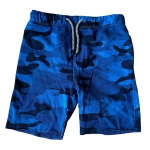 Appaman Kids Boys Shorts Size 8 Blue Camouflage Camo Sweatshorts